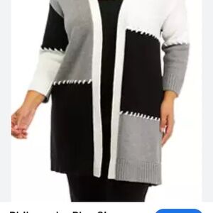 Chic Color Block Cardigan